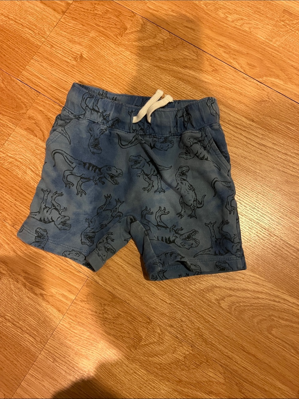 Old Navy Blue Dinosaur Print Drawstring Shorts